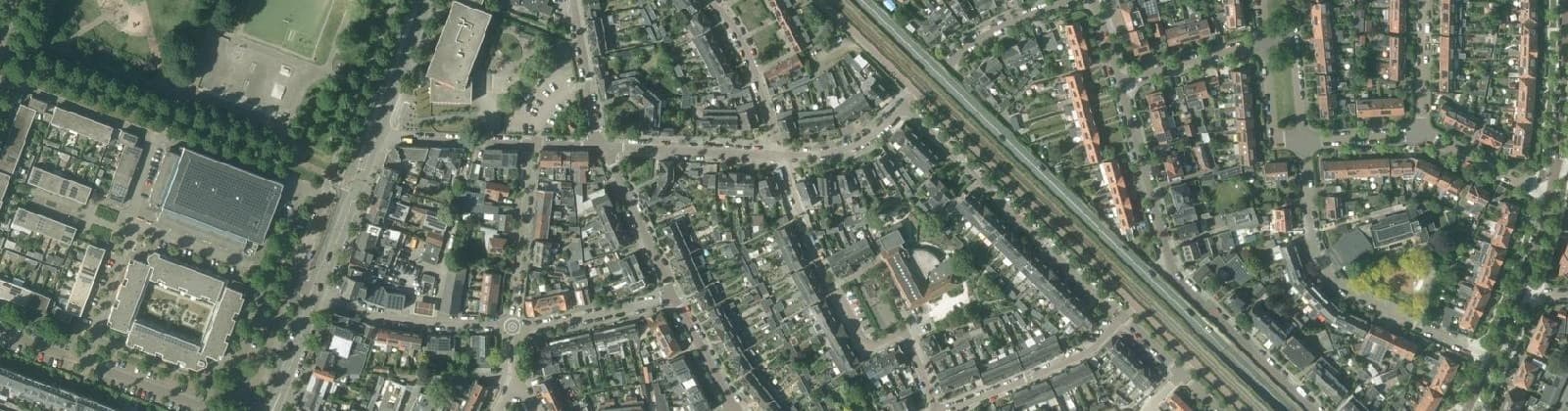 Luchtfoto van De Driehoek