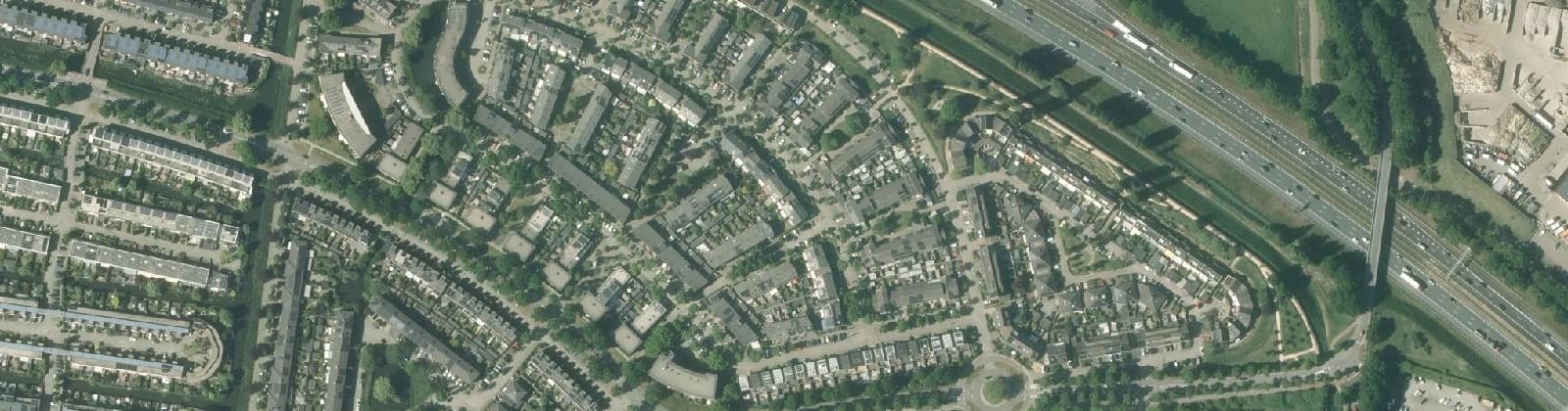 Luchtfoto van Kruidenbuurt