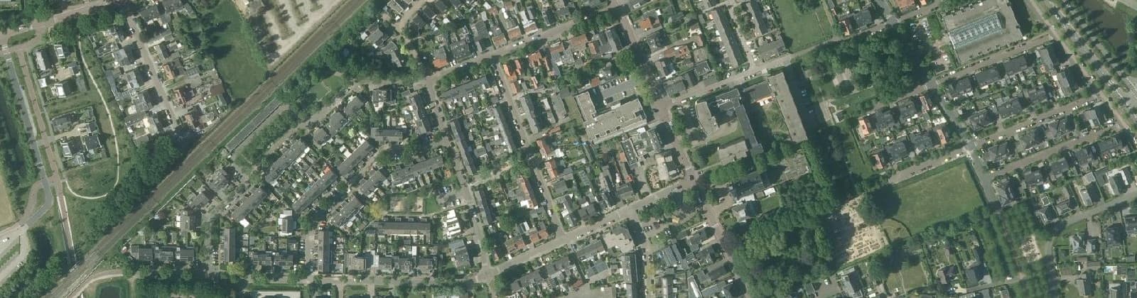 Luchtfoto van Dorpskern Hooglanderveen