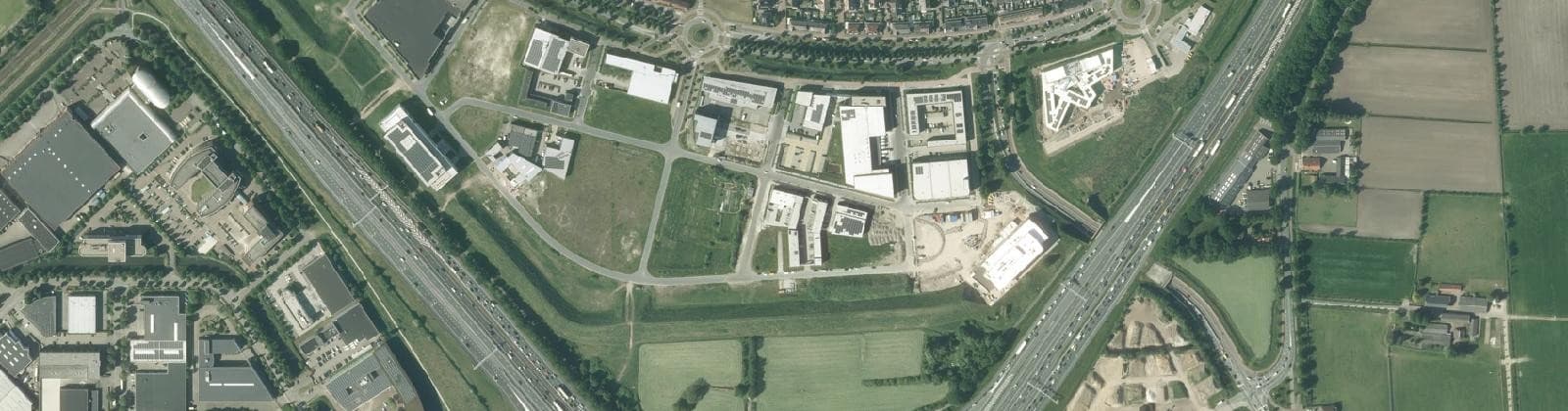 Luchtfoto van Bedrijventerrein Vathorst-Zuid
