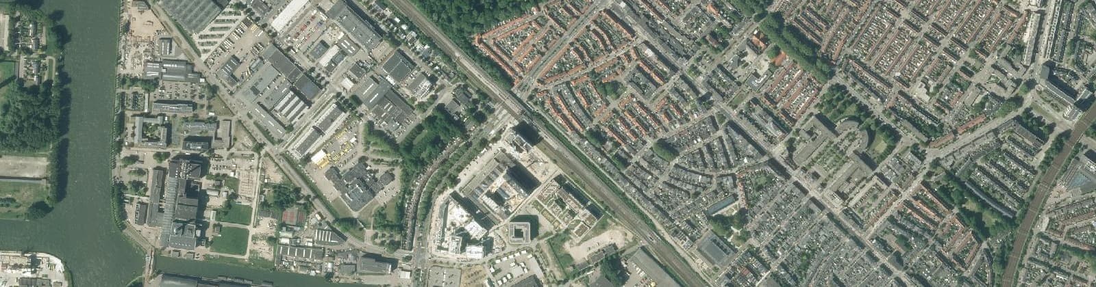 Luchtfoto van Schepenbuurt, Cartesiusweg e.o.