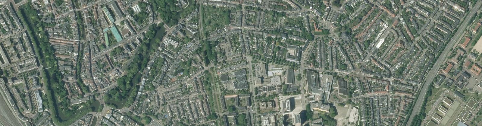 Luchtfoto van Abstede, Tolsteegsingel e.o.
