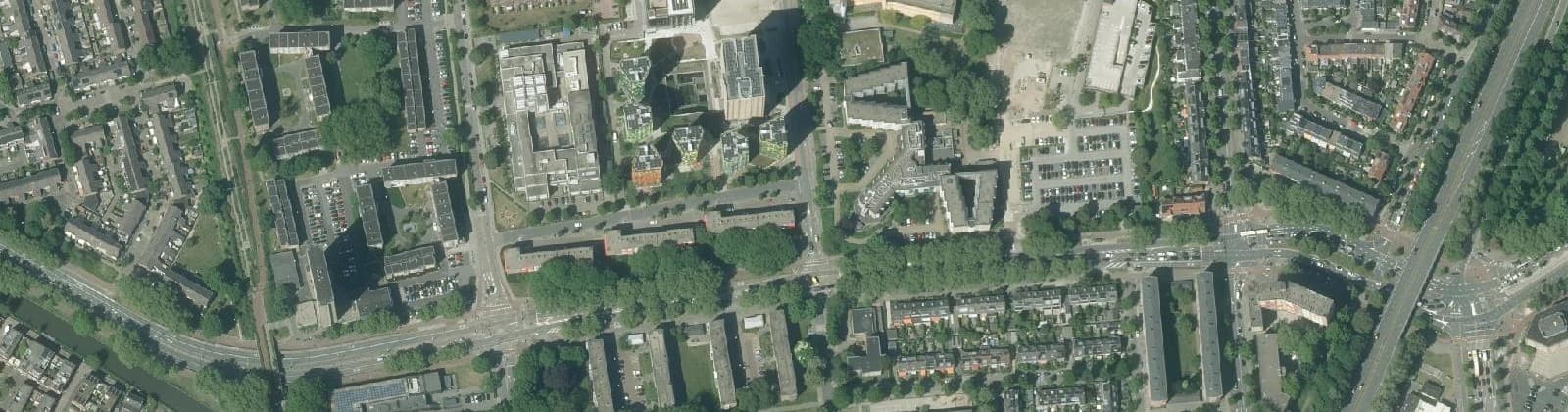 Luchtfoto van Rubenslaan en omgeving