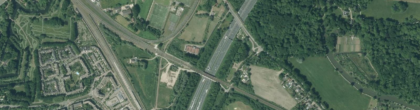 Luchtfoto van Maarschalkerweerd en Mereveld