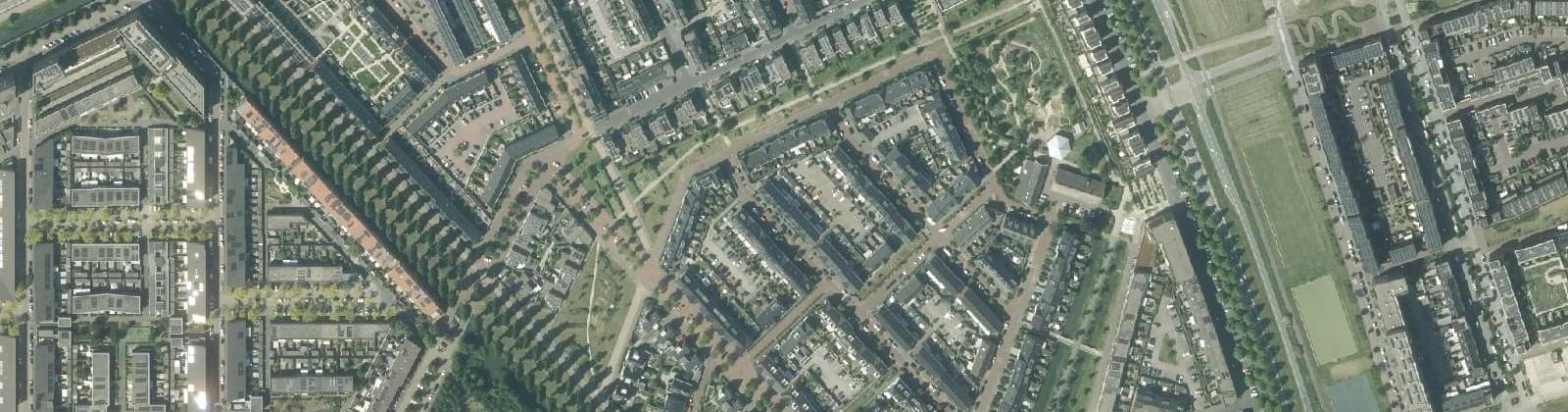 Luchtfoto van Hoge Weide