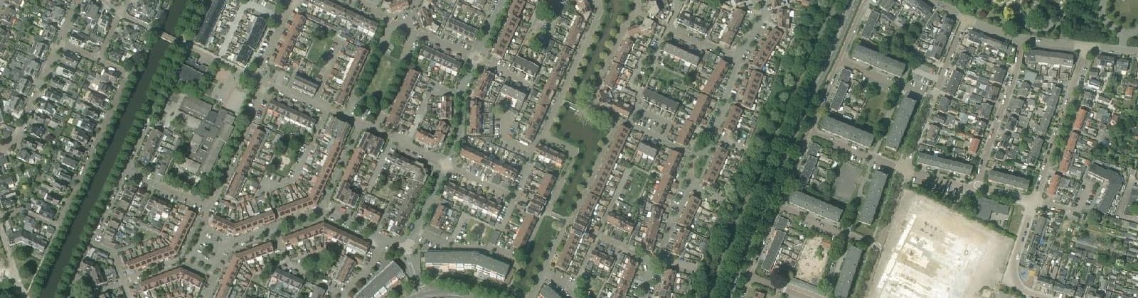 Luchtfoto van Pioniersbuurt