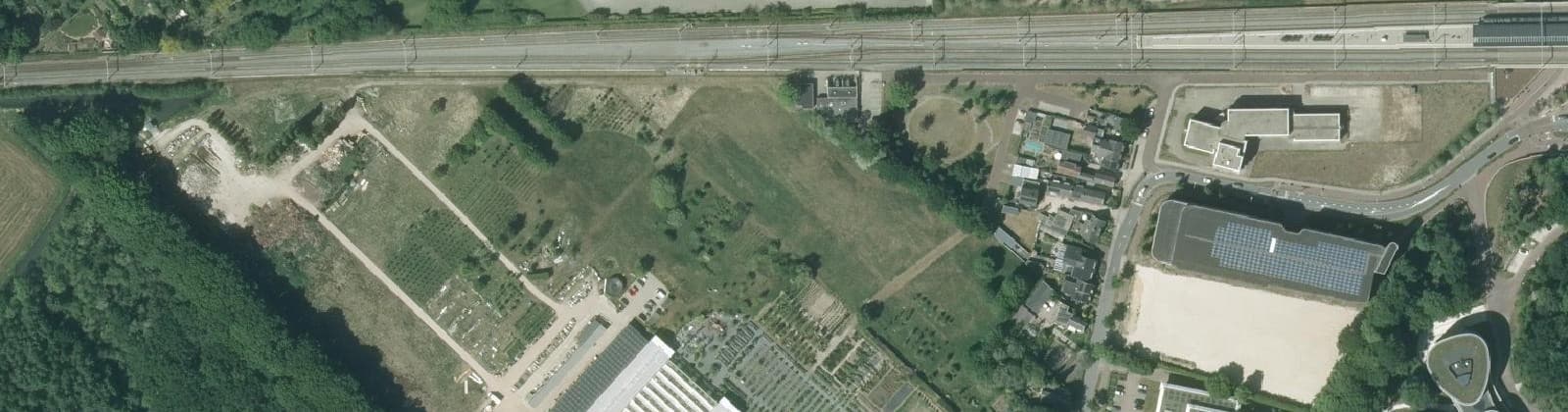 Luchtfoto van Station NS
