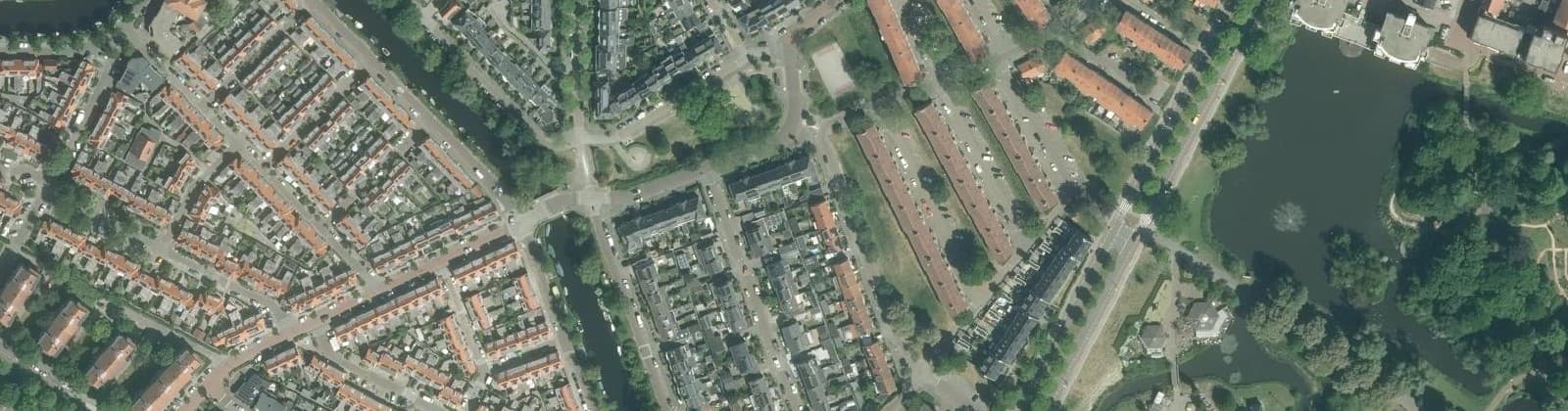 Luchtfoto van Staatsliedenkwartier en Landstraten