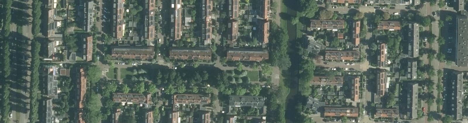 Luchtfoto van Kruiskerkbuurt