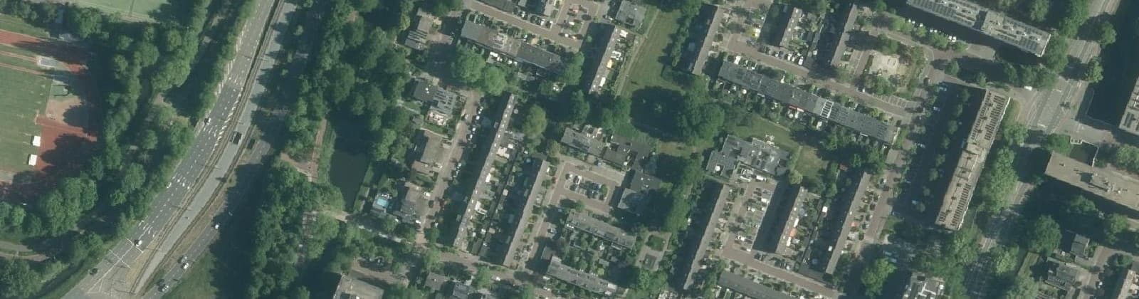 Luchtfoto van Watercirkelbuurt