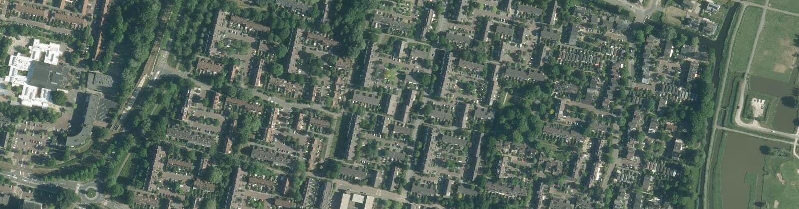 Luchtfoto van Punterbuurt