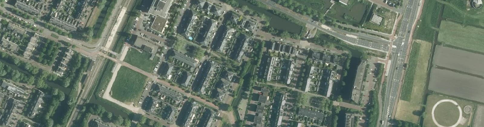 Luchtfoto van Kruidenbuurt
