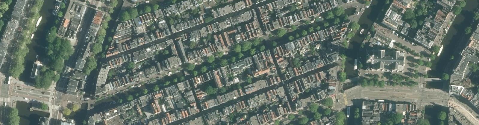 Luchtfoto van Bloemgrachtbuurt