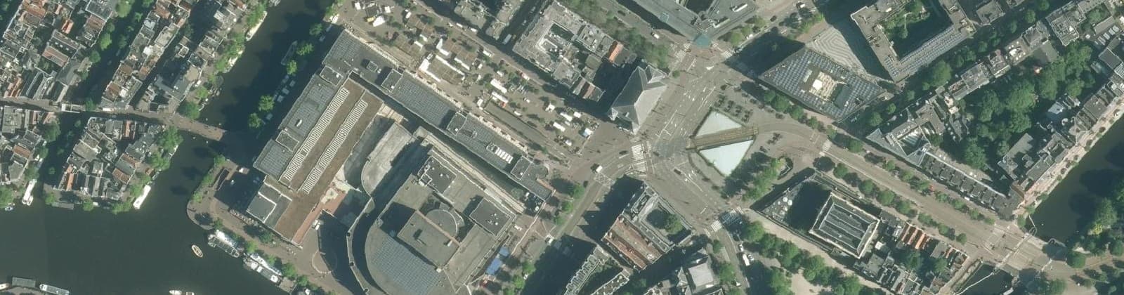Luchtfoto van Waterloopleinbuurt
