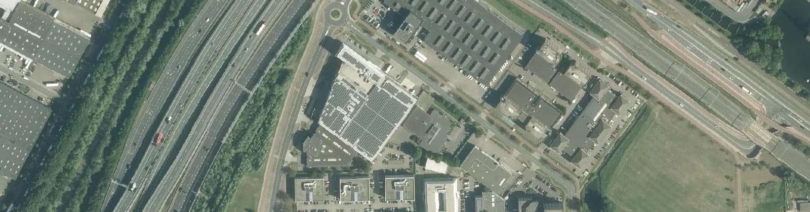 Luchtfoto van Alfa-driehoek