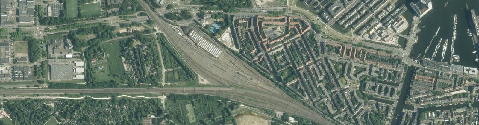 Luchtfoto van Zaanstraat emplacement