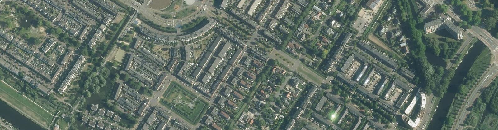 Luchtfoto van De Aker-Oost