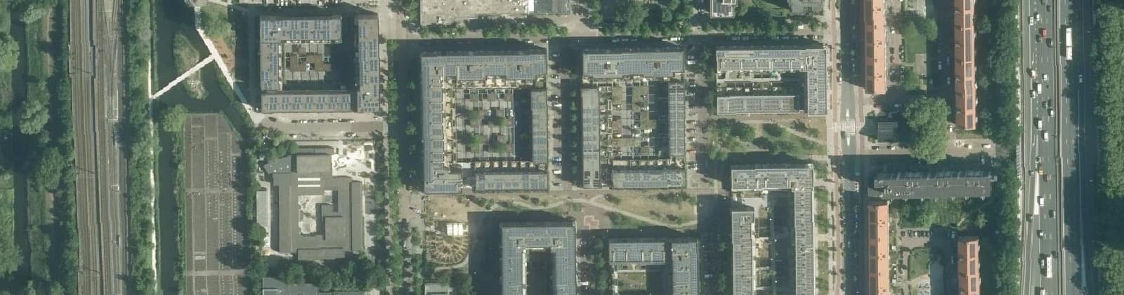 Luchtfoto van Overtoomse Veld-Zuid