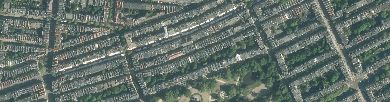 Luchtfoto van Sarphatiparkbuurt