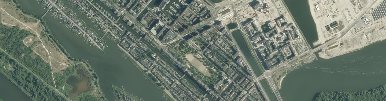 Luchtfoto van Theo van Goghparkbuurt