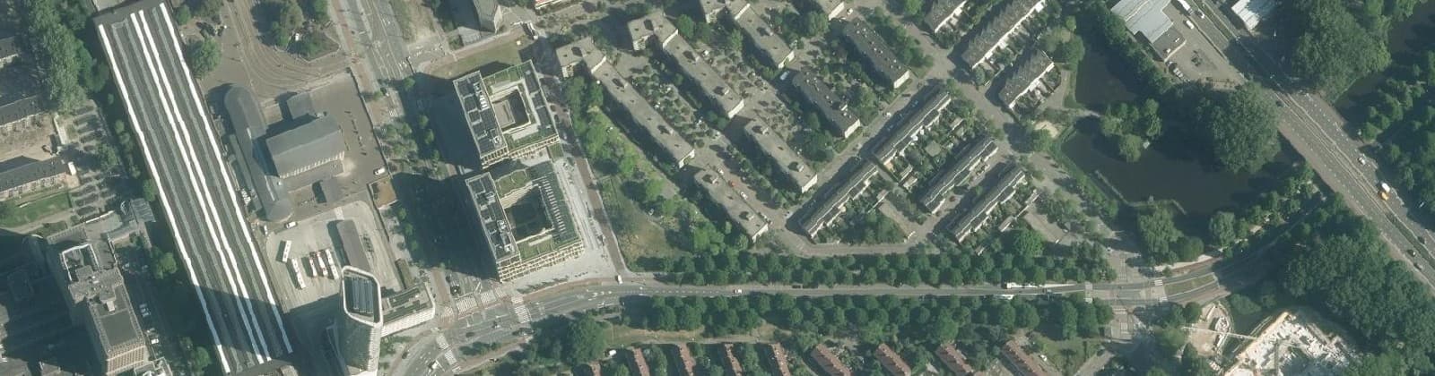 Luchtfoto van Julianapark