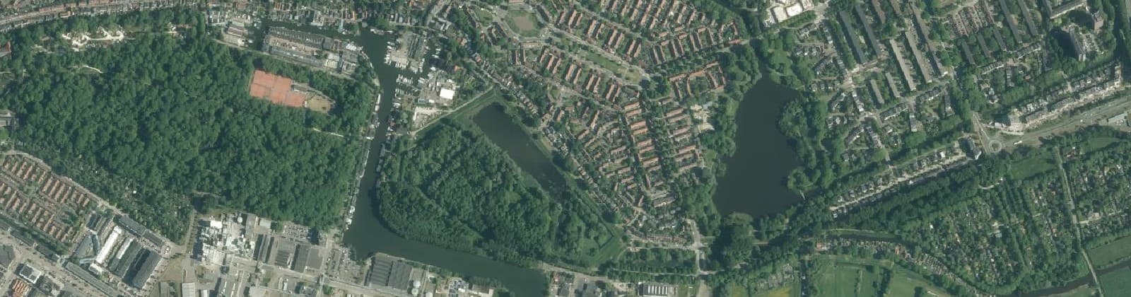 Luchtfoto van Nieuwendammerdijk-Oost