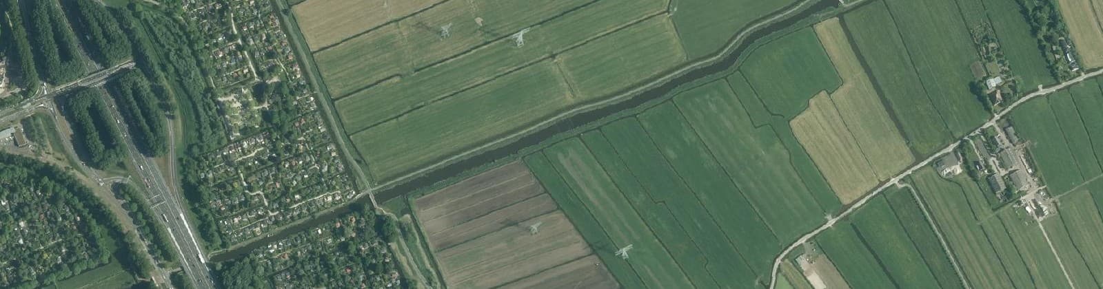 Luchtfoto van Zwarte Gouw