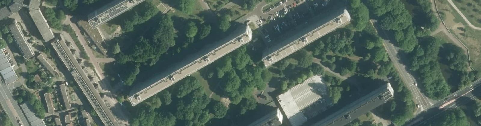 Luchtfoto van Rechte H-buurt