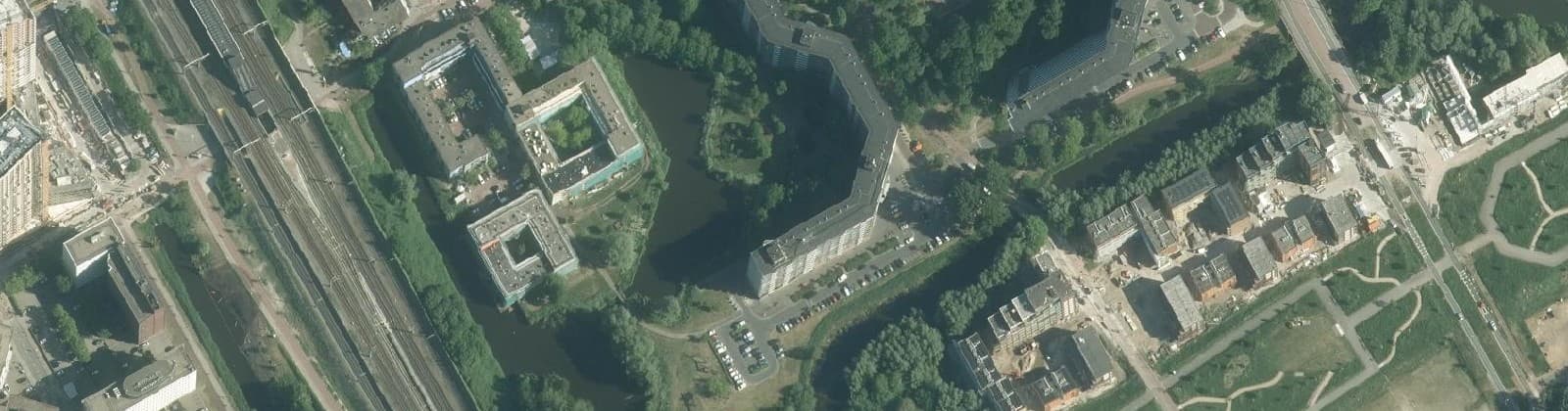 Luchtfoto van Hakfort/Huigenbos
