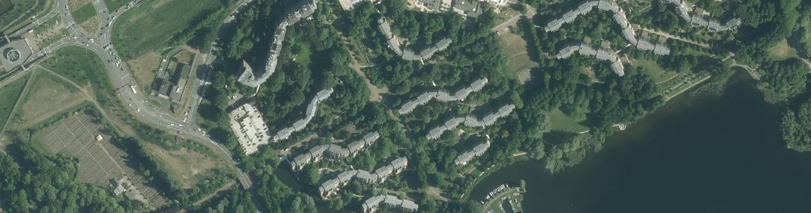 Luchtfoto van L-buurt