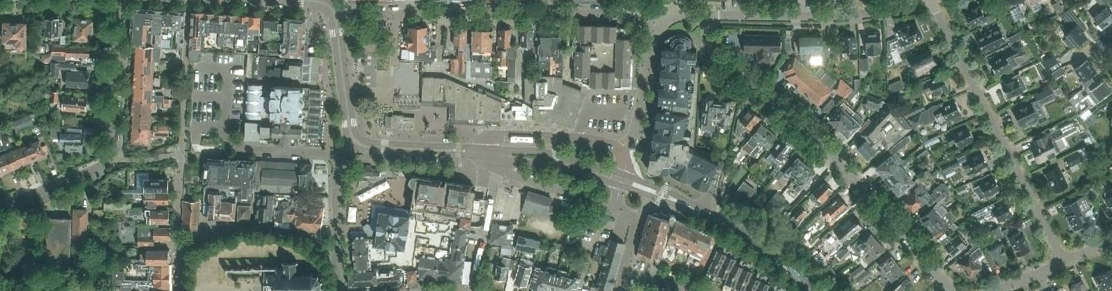 Luchtfoto van Bergen-Centrum