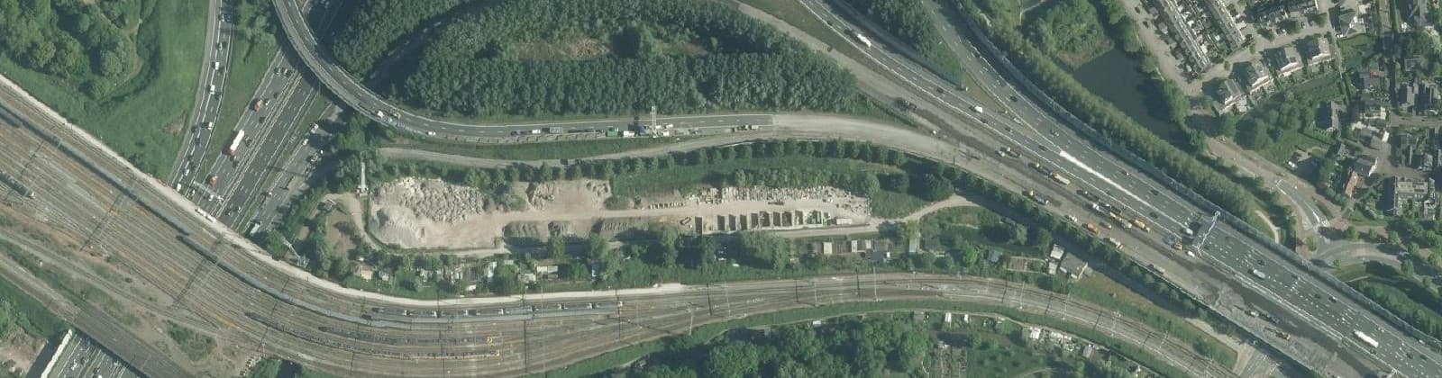 Luchtfoto van Spoorzicht