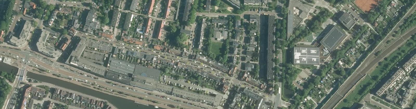 Luchtfoto van Centrum Oost