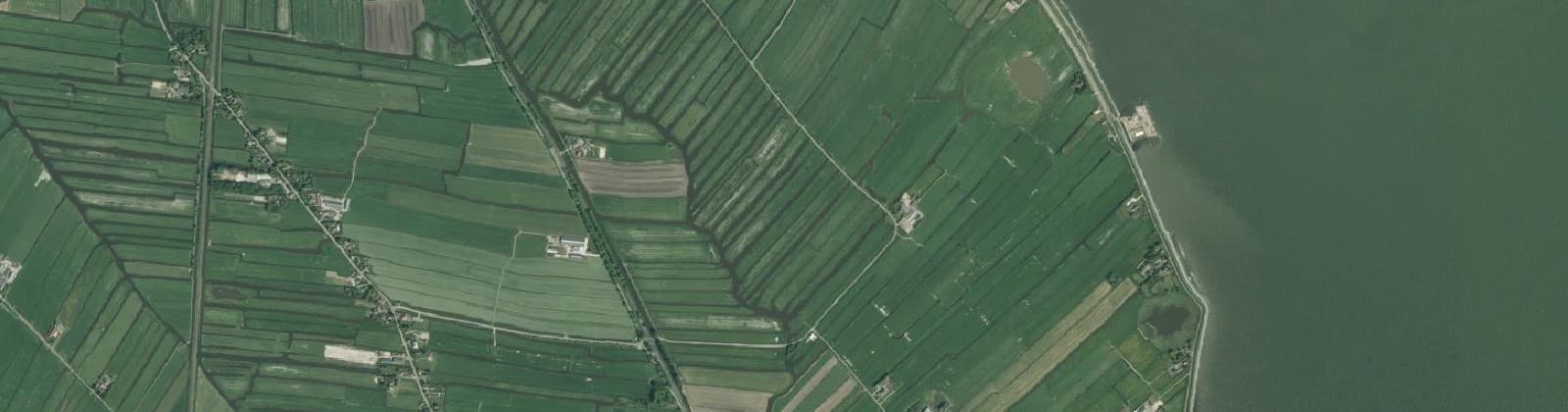 Luchtfoto van Warder