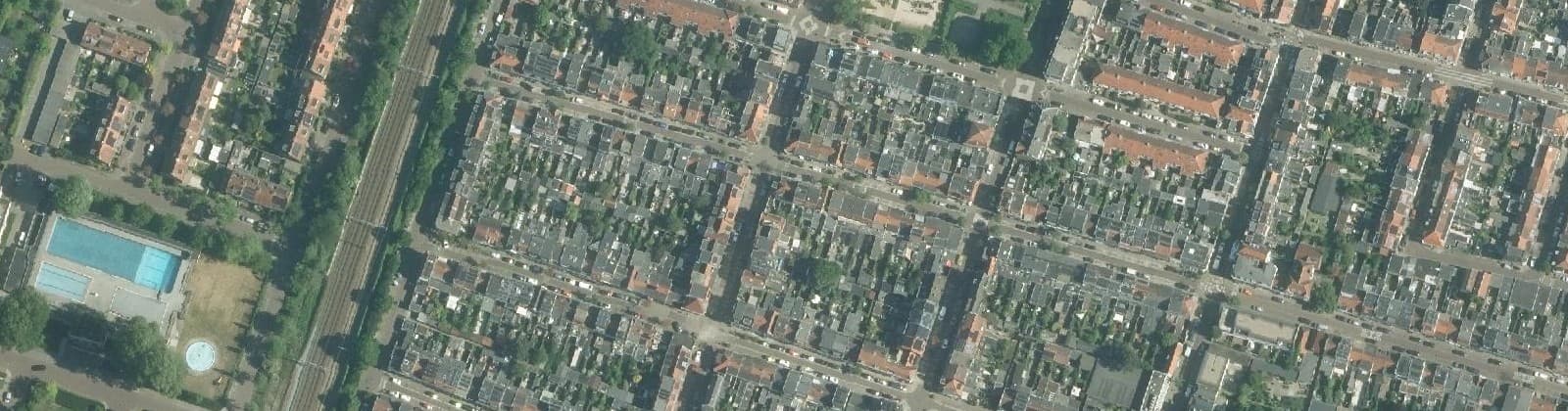 Luchtfoto van Leidsebuurt-west