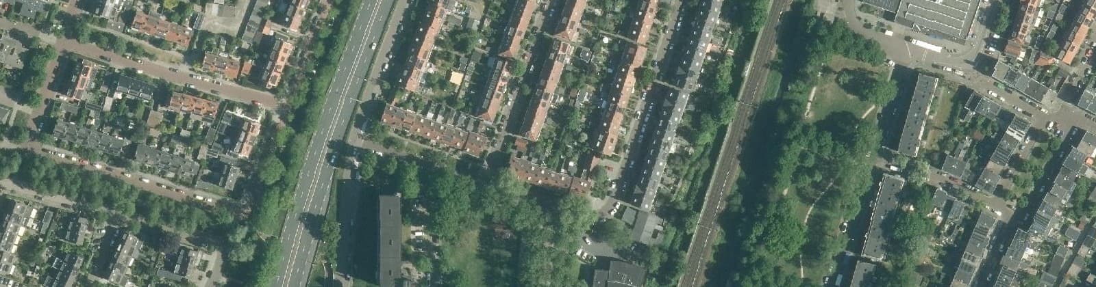 Luchtfoto van Natuurkundigenbuurt-west