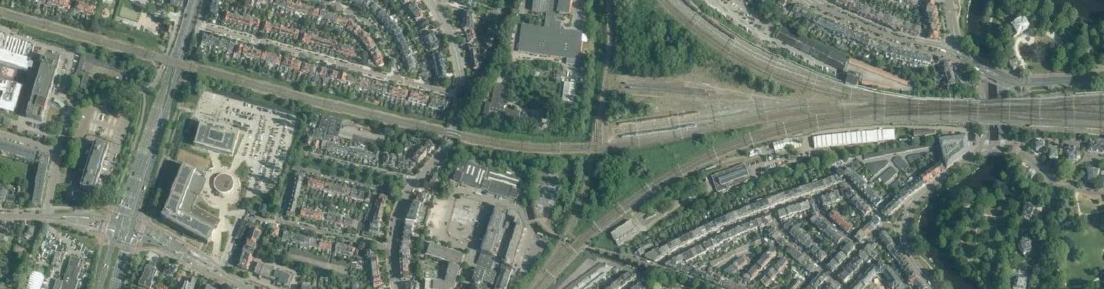Luchtfoto van Bloemenbuurt