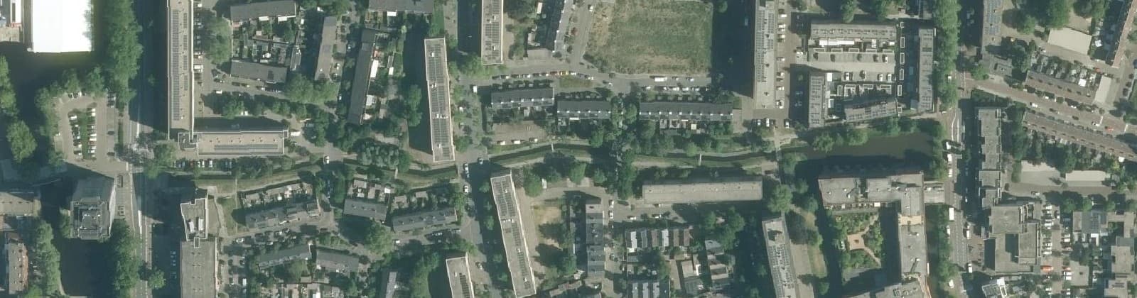 Luchtfoto van Archimedesbuurt