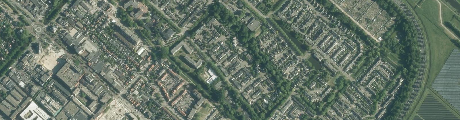 Luchtfoto van Hoofddorp Centrum Oost