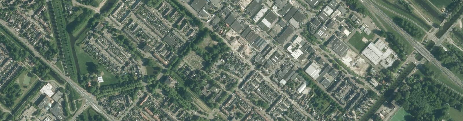 Luchtfoto van Hoofddorp Centrum Noord