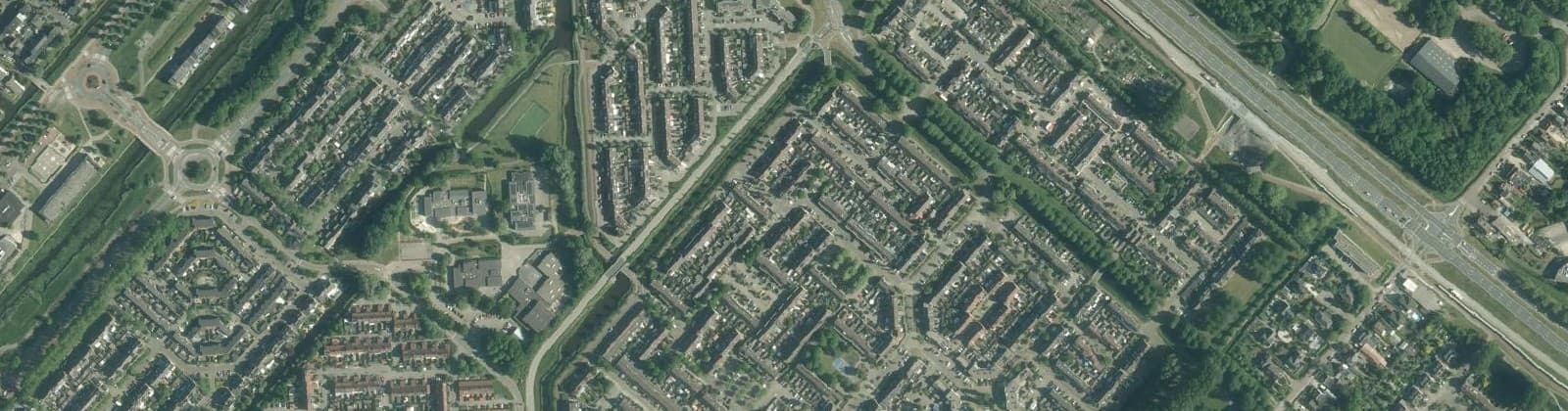 Luchtfoto van Hoofddorp Overbos Noord