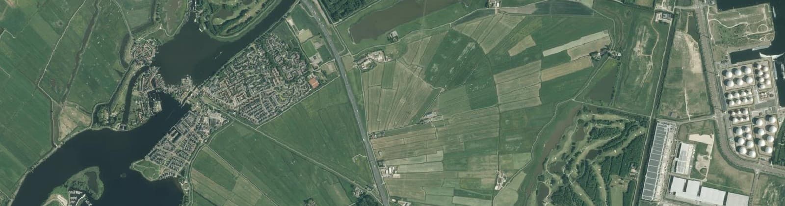 Luchtfoto van Spaarndam Omgeving