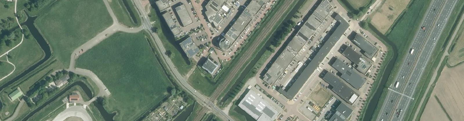 Luchtfoto van De Trompet