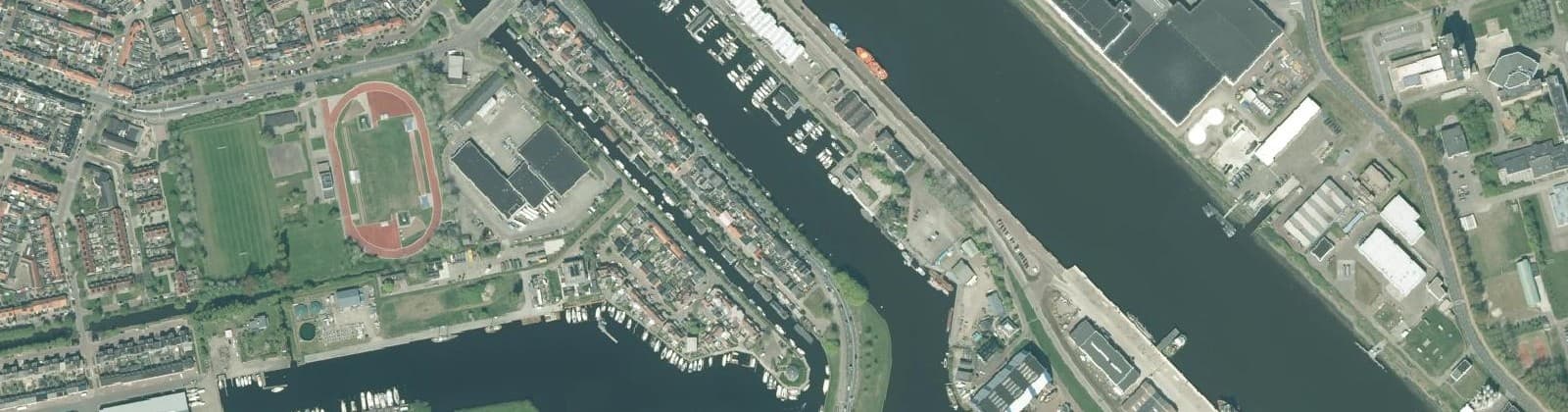 Luchtfoto van Havenbuurt