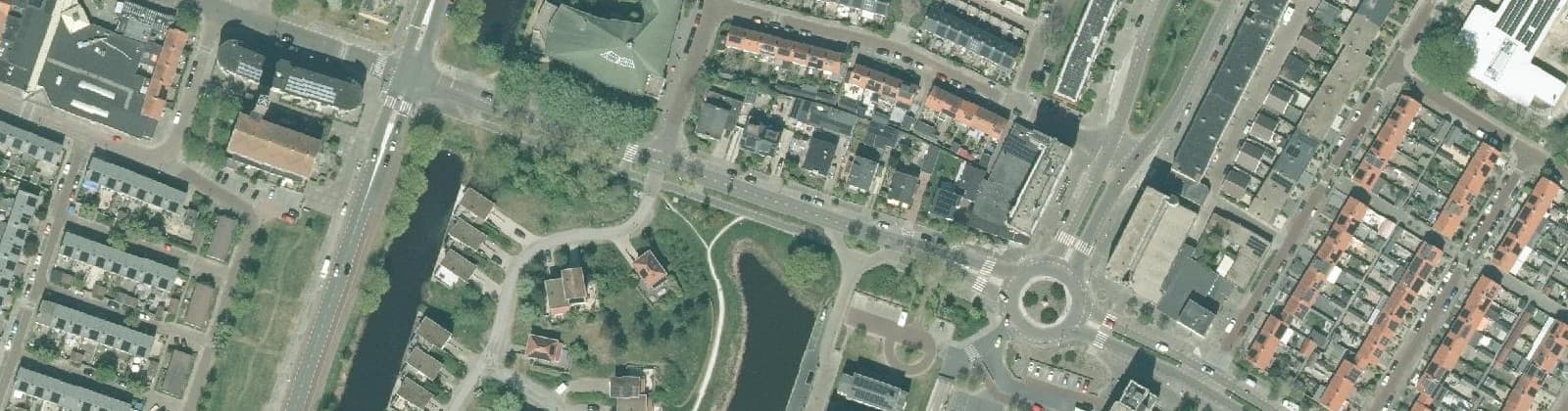 Luchtfoto van Golfstroombuurt