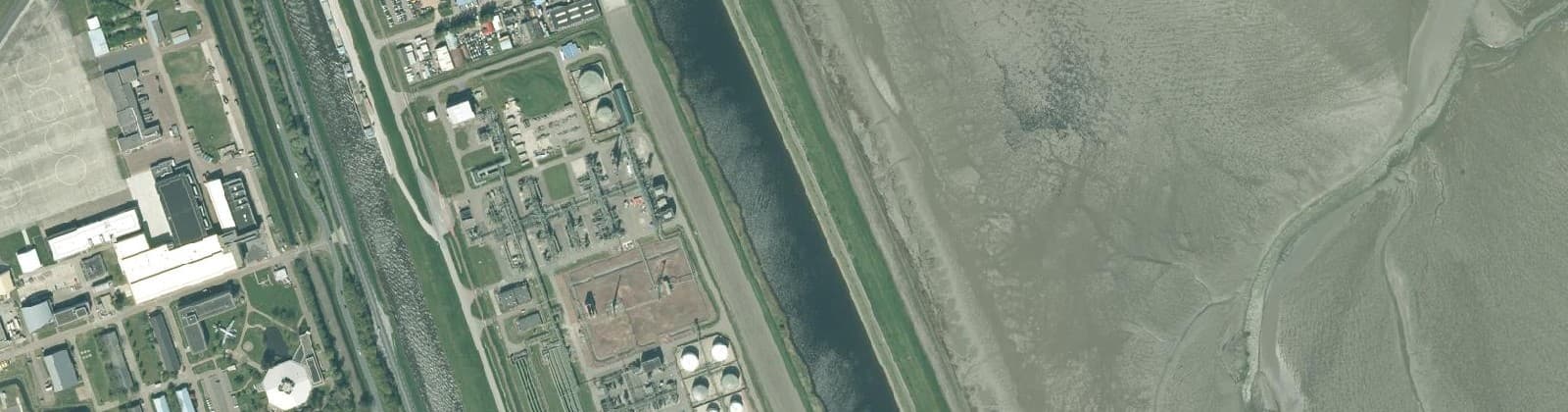 Luchtfoto van Oostoever