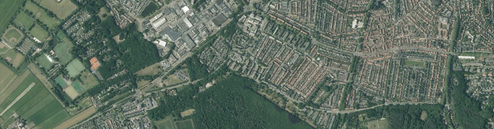 Luchtfoto van Zeeheldenkwartier