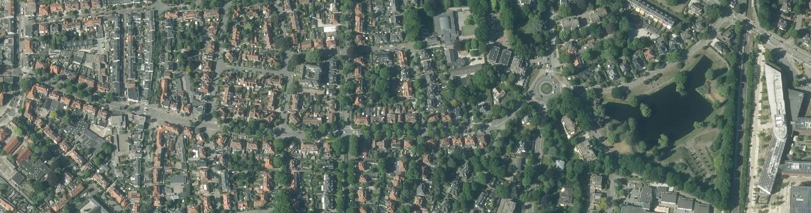Luchtfoto van Schilderskwartier