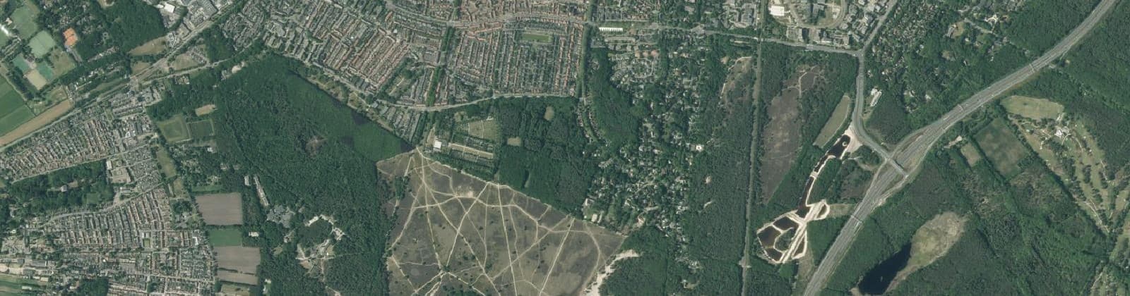 Luchtfoto van 't Hoogt van 't Kruis