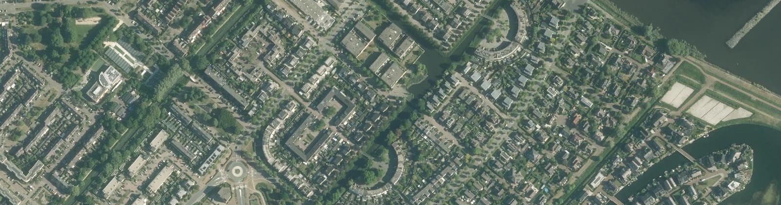 Luchtfoto van Filosofenbuurt